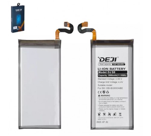 Аккумулятор Deji EB-BG950ABE/EB-BG950ABA для Samsung G950 Galaxy S8, G950F Galaxy S8, G950FD Galaxy S8, Li-ion, 3,85 B, 3000 мАч