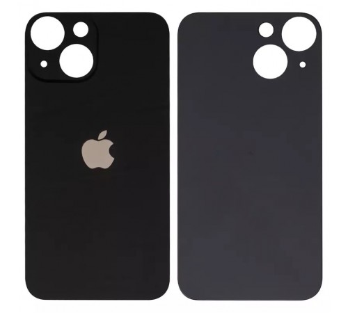 Задняя панель корпуса для iPhone 13 mini, черная, не нужно снимать стекло камеры, big hole, midnight