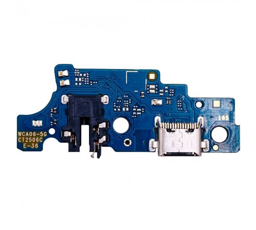 Шлейф для Samsung A066 Galaxy A06 5G, M066 Galaxy M06, коннектора зарядки, коннектора наушників, мікрофона, плата зарядки, High Copy