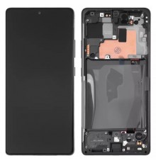 Дисплей для Samsung G770 Galaxy S10 Lite, черный, с рамкой, Original (PRC)