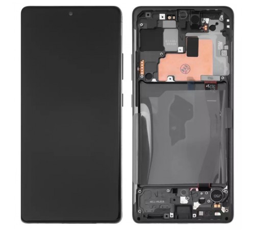 Дисплей для Samsung G770 Galaxy S10 Lite, черный, с рамкой, Original (PRC)