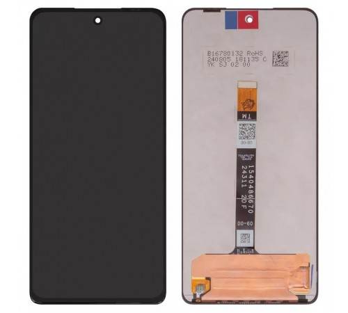 Дисплей для Motorola Moto G75, чорний, без рамки, Оригінал (переклеєне скло)