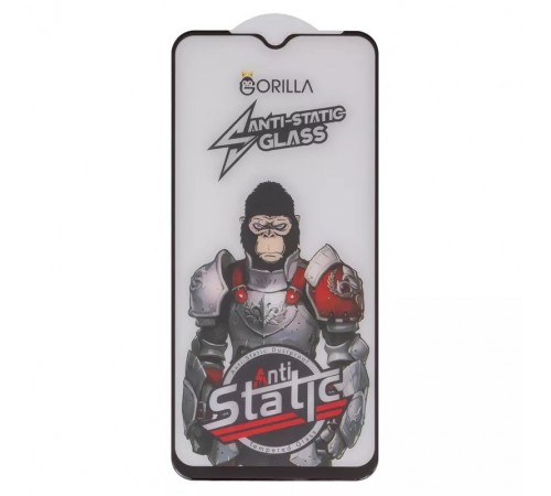 Захисне скло для Xiaomi Poco M2, Poco M3, Redmi 9, Redmi 9T, сумісне з чохлом, Full Glue, Anti-Static, чорний, gorilla