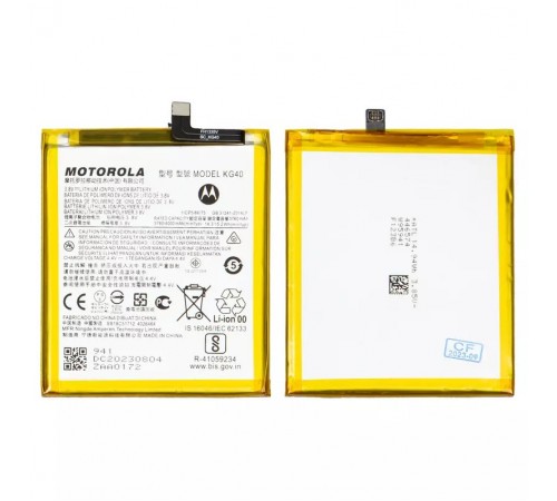 Акумулятор KG40 для Motorola Moto E7 XT2095, Moto G8 Play XT2015, Moto G8 XT2045-1, One Macro, XT2045-3 Moto G Fast, Li-Polymer, 3,8 В, 4000 мАг, Original (PRC) Акумулятор KG40 для Motorola Moto E7 XT2095, Moto G8 Play XT2015, Moto G8 XT2045-1, One Macro, XT2045-3 Moto G Fast, Li-Polymer, 3,8 В, 4000 мАг, Original (PRC)
