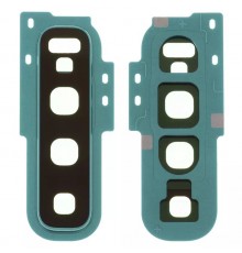 Стекло камеры для Samsung G973 Galaxy S10, зеленое (Prism Green), с рамкой