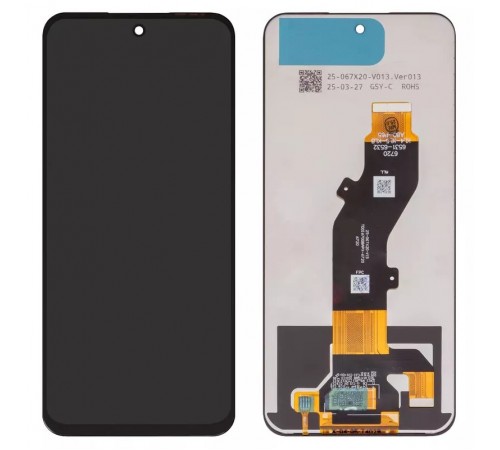 Дисплей для ZTE Blade V70, Blade V70 Design, чорний, без рамки, High Copy, TDDI670QBAPX-6720