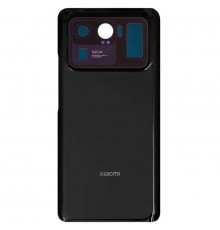 Задня панель корпуса для Xiaomi Mi 11 Ultra, чорна (Cosmic Black) + скло камери