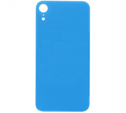 Задняя панель корпуса для iPhone XR, синяя, нужно снять стекло камеры, small hole