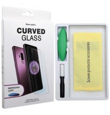 Защитное стекло для Apple iPhone 12 mini, 3D, UV Curved Glass, Nano Optics (в комплекте ультрафиолетовая лампа, ультрафиолетовый клей)