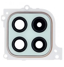 Стекло камеры для Samsung A226 Galaxy A22 5G, зеленое, с рамкой