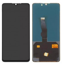 Дисплей для Huawei P30, чорний, без рамки, High Copy (OLED)