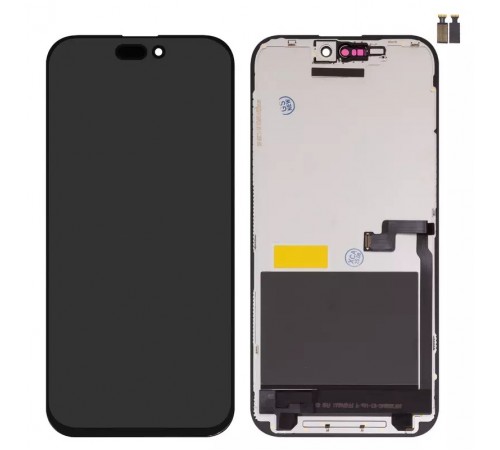 Дисплей для iPhone 16 Pro Max, черный, с рамкой, Copy (TFT), ZY, LTPS FHD