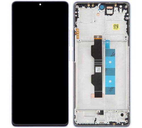 Дисплей для Xiaomi Poco M6 Pro 4G, Redmi Note 13 Pro 4G, фиолетовый (Lavender Purple), с рамкой, Original (PRC)