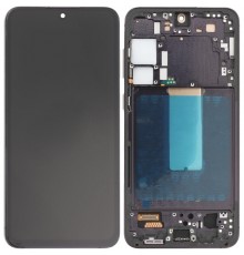 Дисплей для Samsung S916 Galaxy S23 Plus, черный (Phantom Black), с рамкой, Copy (TFT)