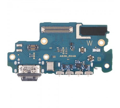 Шлейф для Samsung A536 Galaxy A53 5G, коннектора зарядки, мікрофона, плата зарядки, Original (PRC)