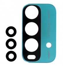 Скло камери для Xiaomi Redmi 9T, зелене, без рамки, комплект 4 шт.