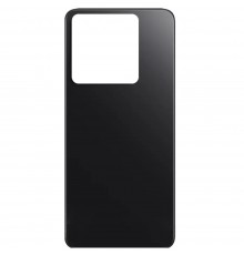 Задня панель корпусу для Xiaomi Redmi Note 13 Pro 5G, чорна (Midnight Black), Copy
