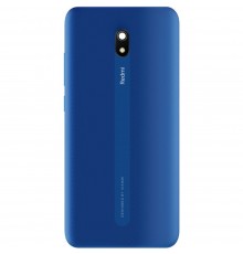 Задняя панель корпуса для Xiaomi Redmi 8A, синяя (Ocean Blue), Copy + стекло камеры