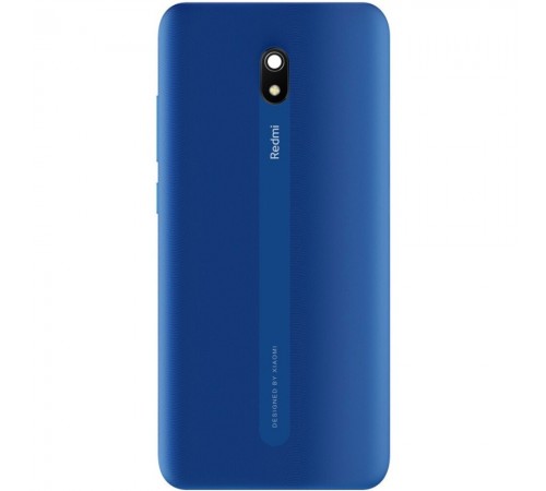 Задняя панель корпуса для Xiaomi Redmi 8A, синяя (Ocean Blue), Copy + стекло камеры