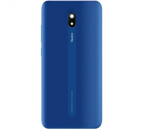 Задняя панель корпуса для Xiaomi Redmi 8A, синяя (Ocean Blue), Copy + стекло камеры