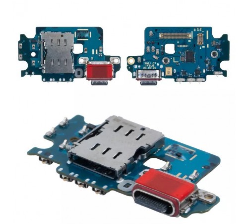 Шлейф для Samsung S921 Galaxy S24, коннектора зарядки, микрофона, плата зарядки, Original (PRC)
