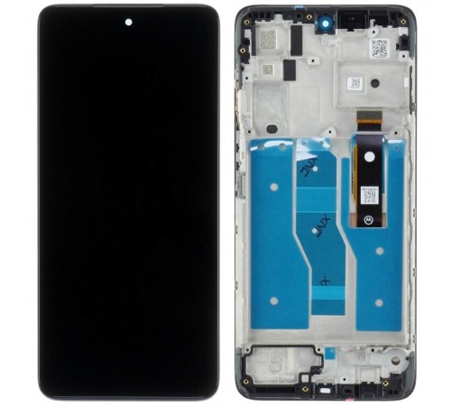 Дисплей для Motorola Moto G52 XT2221, Moto G82 XT2225, Moto G71s, чорний, з рамкою, Original (PRC)