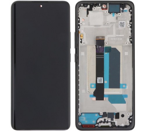 Дисплей для Xiaomi Redmi Note 14 Pro Plus 5G, черный (Midnight Black), с рамкой, Original (PRC)