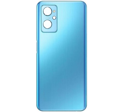 Задняя панель корпуса для Realme 9i, голубая + стекло камеры