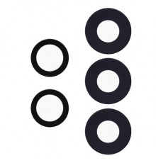 Скло камери для Samsung A135 Galaxy A13 4G, A137F, A336B, A536B, A736B, чорне, без рамки, комплект 5 шт.