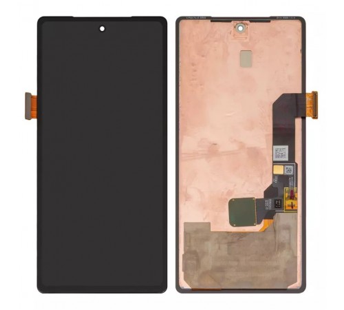 Дисплей для Google Pixel 7a, чорний, без рамки, Оригінал (переклеєно скло)