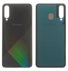 Задняя панель корпуса для Samsung A507F/DS Galaxy A50s, черная (Prism Crush Black)