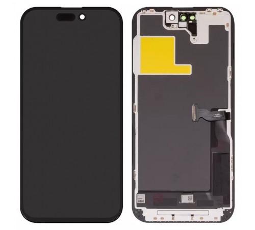 Дисплей для iPhone 14 Pro, черный, с рамкой, Copy (TFT)