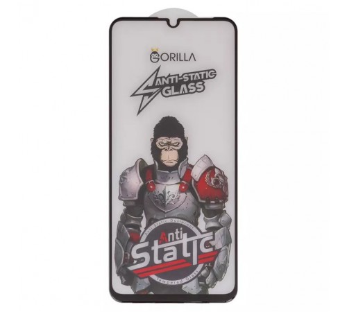 Захисне скло для Xiaomi Poco C65, Redmi 13C, Redmi 13C 5G, сумісне з чохлом, Full Glue, Anti-Static, чорний, gorilla