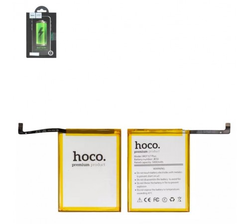 Акумулятор Hoco JK50 для Motorola Moto E40 XT2159, Moto G10 XT2127, Moto G20 XT2128, Moto G30 XT2129, Moto G50; Lenovo K12 Note, Li-Polymer, 3,8 В, 5000 мАг