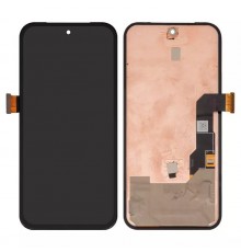 Дисплей для Google Pixel 8a, чорний, без рамки, Оригінал (переклеєно скло), GKV4X, G6GPR, G8HHN, G576D