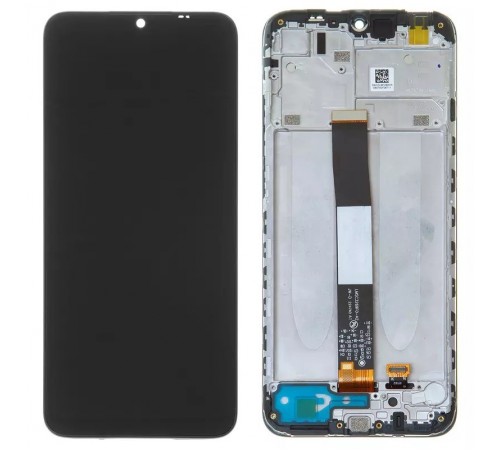 Дисплей для Xiaomi Redmi 9A, Redmi 9AT, Redmi 9C, чорний, з рамкою, High Copy M2006C3LG, M2006C3LI, M2006C3LC, M2006C3MG, M2006C3MT