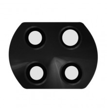 Скло камери для Xiaomi Redmi Note 9T, чорне, без рамки