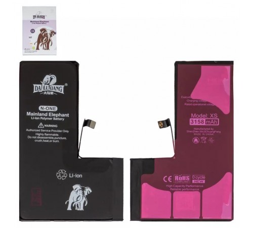 Акумулятор Da Luxiang для Apple iPhone XS, Li-ion, 3,81 В, 3158 мА·год, підвищена ємність, original IC