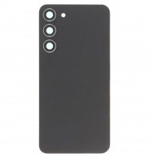 Задняя панель корпуса для Samsung S916 Galaxy S23 Plus, черная (Phantom Black) + стекло камеры