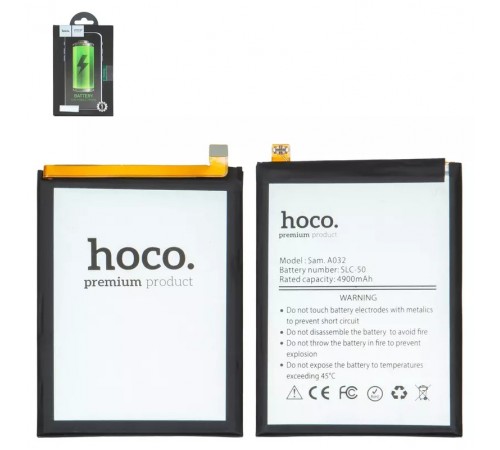 Аккумулятор Hoco SLC-50 для Samsung A032 Galaxy A03 Core, Li-Polymer, 3,85 B, 5000 мАч Аккумулятор Hoco SLC-50 для Samsung A032 Galaxy A03 Core, Li-Polymer, 3,85 B, 5000 мАч