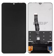 Дисплей для Huawei Nova 4e, P30 Lite, P30 Lite (2020) New Edition, чорний, без рамки, Оригінал (переклеєно скло)