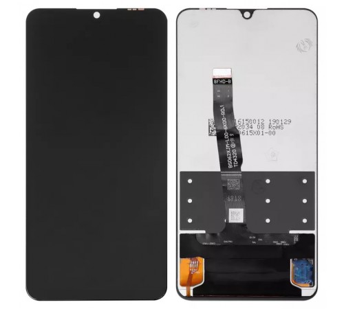 Дисплей для Huawei Nova 4e, P30 Lite, P30 Lite (2020) New Edition, чорний, без рамки, Оригінал (переклеєно скло)