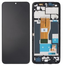 Дисплей для Realme C33, черный, с рамкой, Original (PRC)