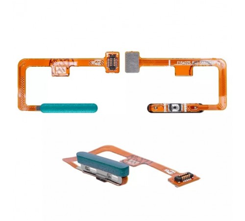 Шлейф для Xiaomi Mi 11 Lite, Mi 11 Lite 5G, Mi 11 Lite 5G NE, сканера відбитка пальця (Touch ID), зелений (Mint Green), Original (PRC)