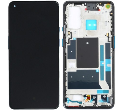 Дисплей для OnePlus 9, голубой (Arctic Sky), с рамкой, Original (PRC) (переклеено стекло)