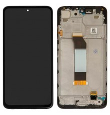 Дисплей для Xiaomi Poco M3 Pro, Poco M3 Pro 5G, Redmi Note 10 5G, чорний, з рамкою, High Copy