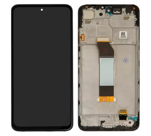 Дисплей для Xiaomi Poco M3 Pro, Poco M3 Pro 5G, Redmi Note 10 5G, чорний, з рамкою, High Copy