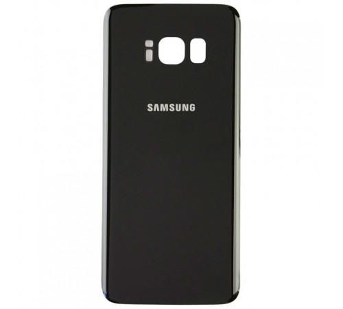 Задня панель корпусу для Samsung G955F Galaxy S8 Plus, чорна (Midnight Black), Copy