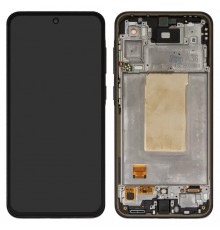 Дисплей для Samsung A366 Galaxy A36, с рамкой, черный, Original (PRC)