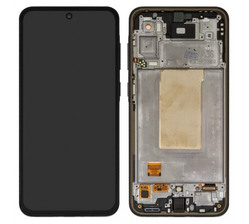 Дисплей для Samsung A366 Galaxy A36, с рамкой, черный, Original (PRC)